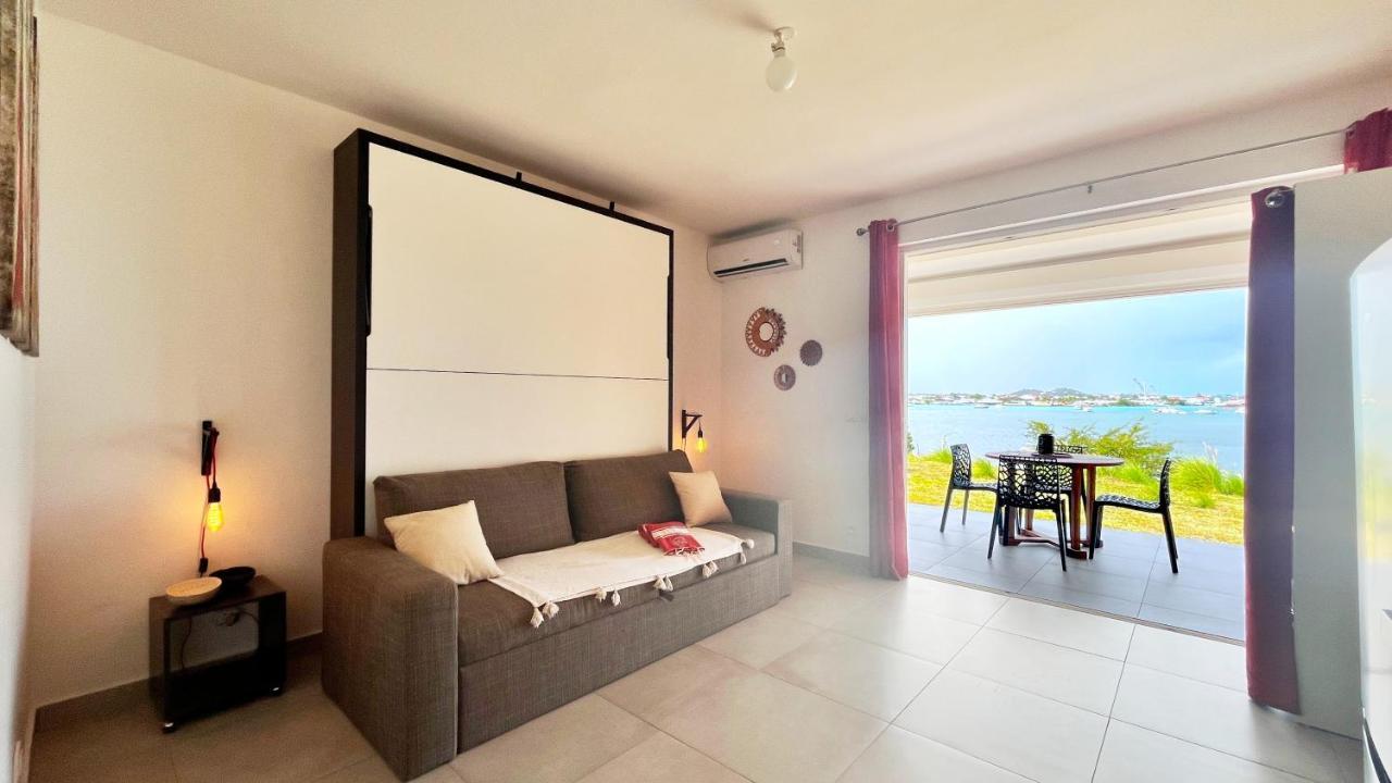 Le Sea-Breeze - Beau Studio Piscine Vue Lagon Marigot  Buitenkant foto